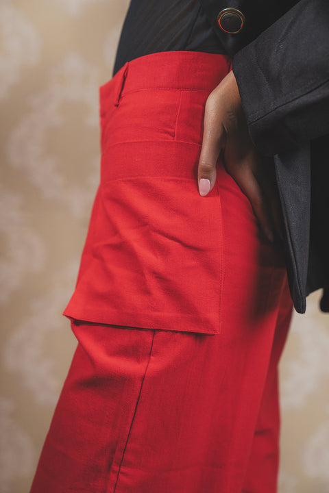 Pantalón Calligrapha Rojo