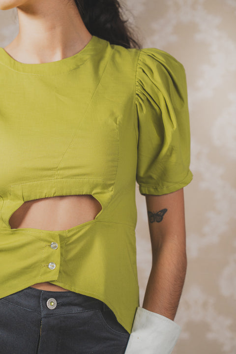 Blusa Metaclisa Pistacho