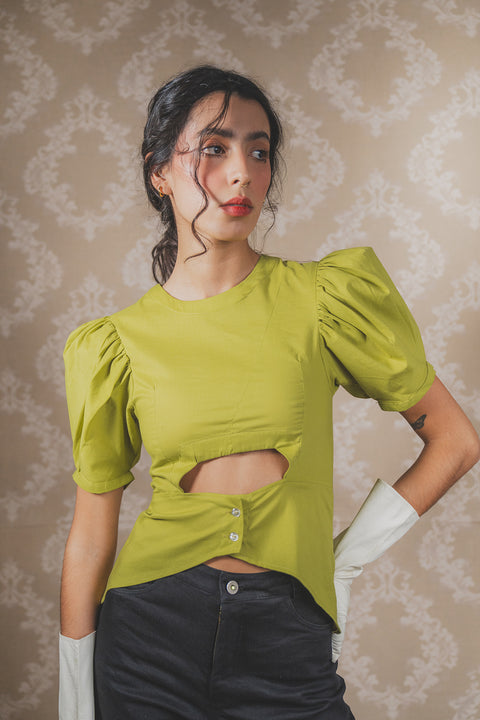 Blusa Metaclisa Pistacho