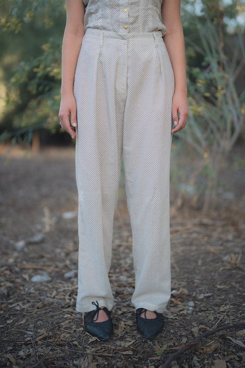 Pantalón Plusiotis Beige Puntos