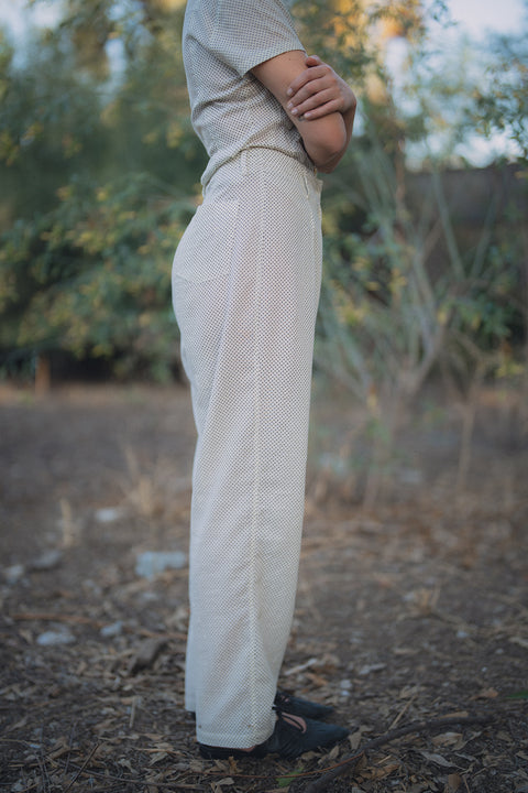 Pantalón Plusiotis Beige Puntos
