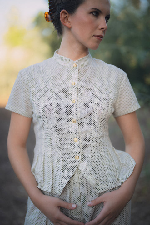 Blusa Tomarus Beige Puntos