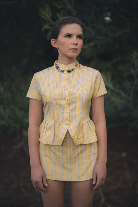 Blusa Tomarus Mantequilla Rayas