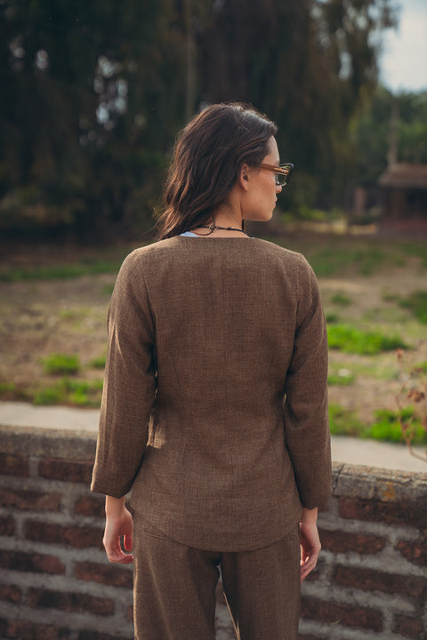 Blusa Pelidnota Café