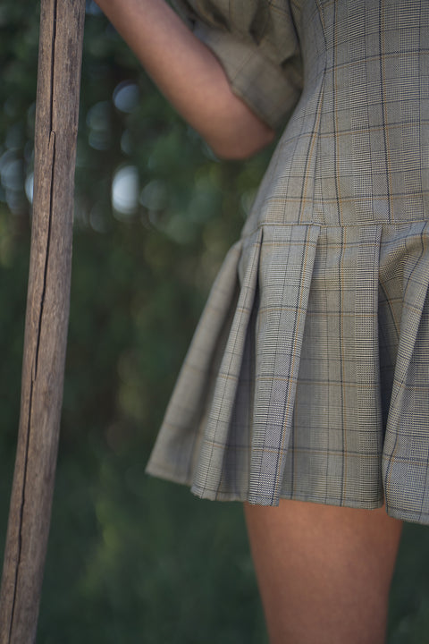 Vestido Pentispa Verde Cuadrille