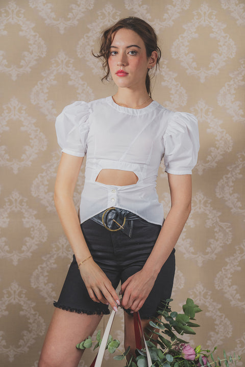 Blusa Metaclisa Blanca