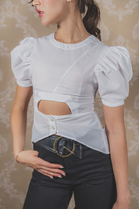 Blusa Metaclisa Blanca