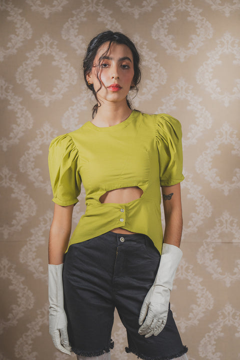 Blusa Metaclisa Pistacho