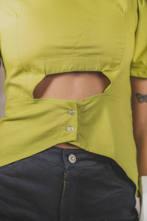 Blusa Metaclisa Pistacho