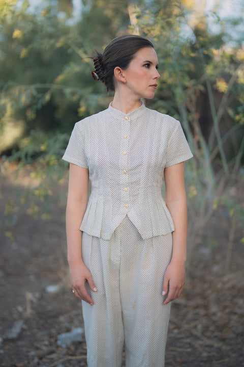 Blusa Tomarus Beige Puntos