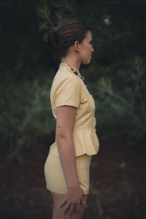 Blusa Tomarus Mantequilla Rayas