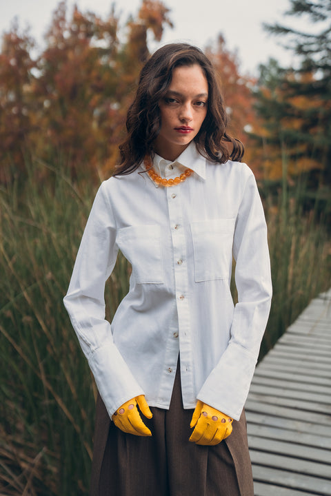 Blusa Hippodamia Blanca