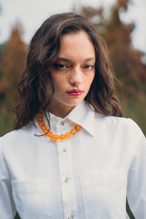 Blusa Hippodamia Blanca