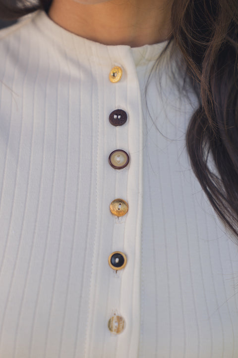 Polera Megathopa Crema