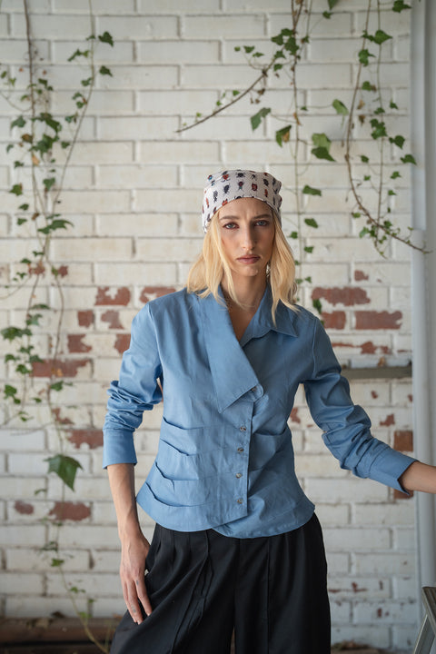 Blusa Dymusia Celeste