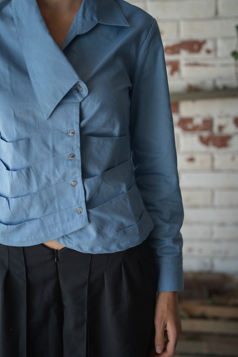 Blusa Dymusia Celeste