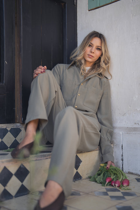 Blusa Hippodamia Verde Militar