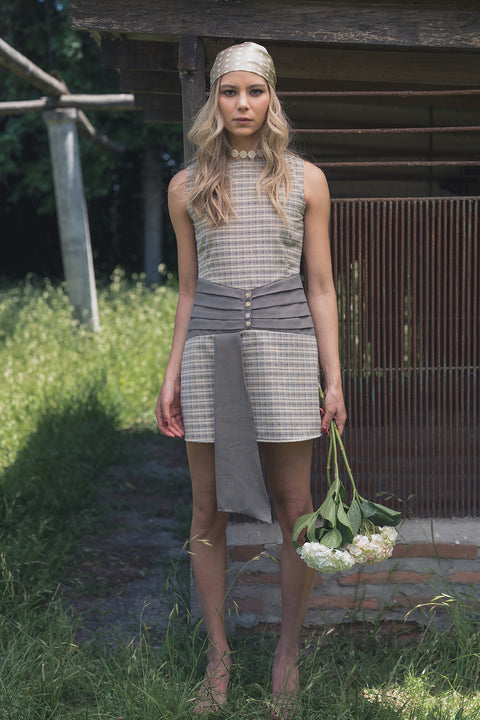 Vestido Calydon Marfil Cuadrille