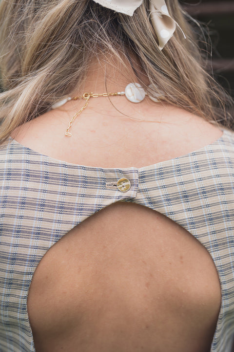 Vestido Calydon Marfil Cuadrille