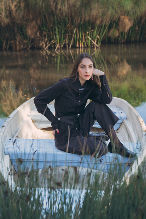 Blusa Hippodamia Negra