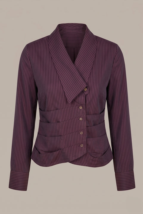 Blusa Dymusia Ciruela