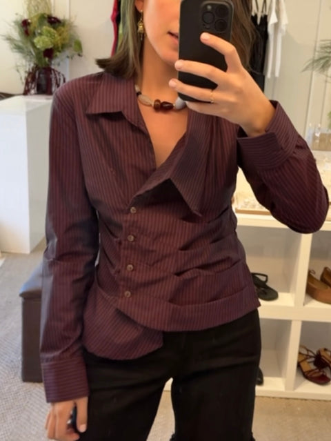 Blusa Dymusia Ciruela